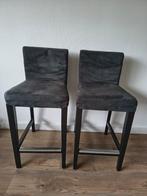 2 Barkrukken Ikea Henriksdal, Huis en Inrichting, Ophalen, Gebruikt, Met voetsteun, 60 tot 90 cm