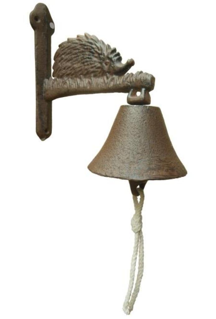 Deurbel gietijzer met egel, Huis en Inrichting, Woonaccessoires | Overige, Nieuw, Ophalen of Verzenden