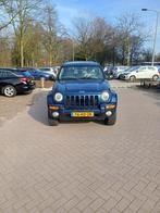 Jeep Cherokee 3.7 V6 AUT 2002 Blauw, Auto's, Automaat, 3700 cc, 110 €/maand, Blauw