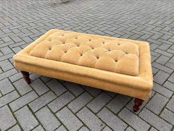 Te Koop : Stoffen Chesterfield Poef Voetenbank Hocker Stof beschikbaar voor biedingen