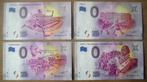4 verschillende 0 euro bankbiljetten (UNC), Verzenden, Buitenland, Bankbiljetten