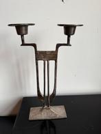 Art deco kandelaar zilver candleholder design kandelaar, Antiek en Kunst, Ophalen of Verzenden, Zilver