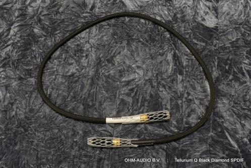 Tellurium Q Black Diamond SPDIF 1.0 Meter, Occasion in Doos, Audio, Tv en Foto, Audiokabels en Televisiekabels, Zo goed als nieuw
