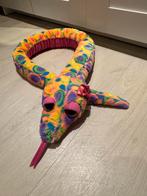 Kleurrijke Knuffel Slang, Kinderen en Baby's, Speelgoed | Knuffels en Pluche, Ophalen of Verzenden, Zo goed als nieuw, Overige typen