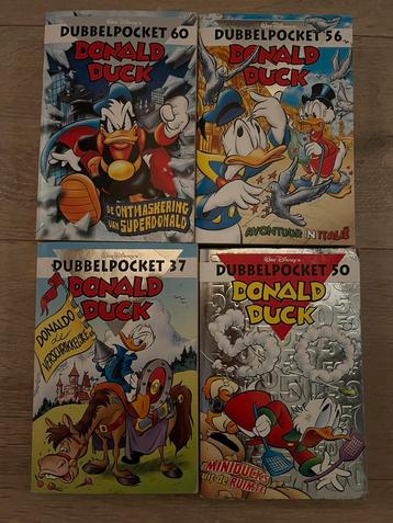 4 dubbelpocket van Donald Duck, 37, 50, 56, 60 beschikbaar voor biedingen