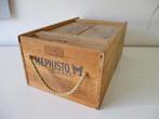 Vintage Mephisto slacker wooden houten schoenen opberg box, Ophalen of Verzenden