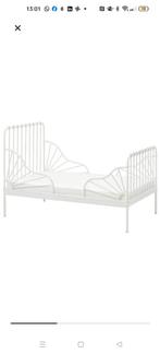 Minnen meegroeibed 80x200 - peuterbed, Huis en Inrichting, Ophalen, Eenpersoons, Wit, 80 cm