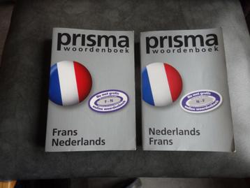 2 x Prisma woordenboek Nederlands Frans/Frans Nederlands beschikbaar voor biedingen