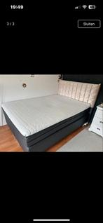 Complete Boxspring 140x200 met Topper en Dekbed, Ophalen, Gebruikt, Overige kleuren, Tweepersoons