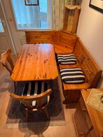 Oostenrijkse eethoek, Huis en Inrichting, Complete eetkamers, Ophalen, Zo goed als nieuw, 4 tot 6 stoelen