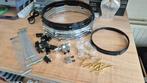 Snare drum onderdelen - Hoops, Lugs, Strainer, Snaremat, Ophalen of Verzenden, Gebruikt