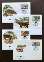 WWF WNF Liberia 1984 FDC Dwergnijlpaard, Postzegels en Munten, Postzegels | Eerstedagenveloppen, Onbeschreven, Ophalen of Verzenden