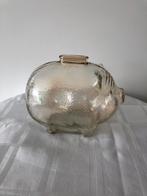 Vintage glazen spaarpot (2 van 2), Verzamelen, Spaarpotten, Ophalen of Verzenden, Zo goed als nieuw