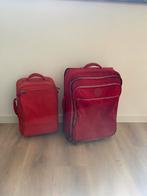 Kipling Kofferset Rood - Groot & Klein, Sieraden, Tassen en Uiterlijk, Koffers, Ophalen of Verzenden, Zo goed als nieuw, 70 cm of meer