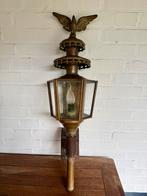 Antieke Koperen Koetslamp met Adelaar, Ophalen