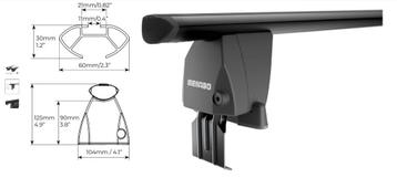 Dakdragers VOLVO C40 Recharge 2022-heden Glad dak   ACTIE!! beschikbaar voor biedingen