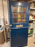 Zware voordeur hardhout, Ophalen, Gebruikt, Buitendeur, 200 tot 215 cm