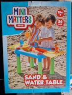 Splinter nieuwe zand en watertafel met speelgoed, met deksel, Ophalen of Verzenden, Nieuw