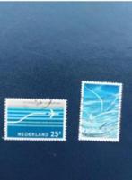 Postzegel NL 1966 en 1980 2 Luchtpostzegels 13-01, Na 1940, Ophalen of Verzenden, Gestempeld
