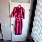 Fuchsia roze lams leer jurk maat 40/42, Maat 38/40 (M), Ophalen of Verzenden, Zo goed als nieuw, Knielengte