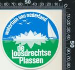 Sticker: De Loosdrechtse Plassen - Watertuin van Nederland, Ophalen of Verzenden, Dier en Natuur