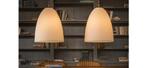 3x Formadri hanglamp bell dome kayra-calice 50 kunststof wit, Huis en Inrichting, Lampen | Hanglampen, Ophalen, Kunststof, 50 tot 75 cm