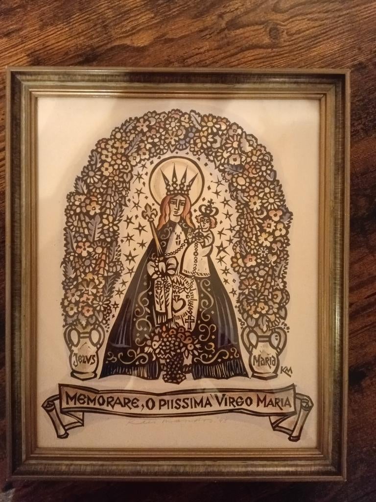 Kunstenaar Kees Manders Ets, Ophalen of Verzenden