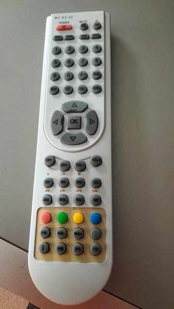 RC-D3-02 TV afstandsbediening remote control