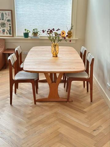 Vintage eetkamertafel Deens Gangsø design hout jaren 50/60 beschikbaar voor biedingen