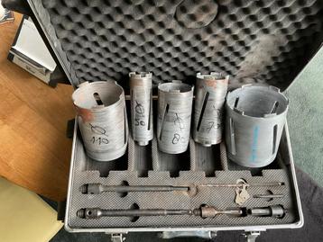 Diamantboor set in koffer beschikbaar voor biedingen
