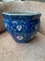 Grote achtkantige Chinese bloempot, Ophalen, Rond, Zo goed als nieuw, Aardewerk