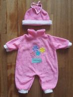 Roze onesie en mutsje voor pop, Ophalen, Nieuw, Babypop