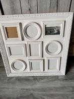 Grote witte houten fotolijst voor 9 foto's, Audio, Tv en Foto, Fotografie | Fotolijsten, Ophalen, Zo goed als nieuw