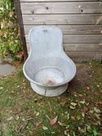 Brocante Zinken wastobbe, Ophalen, Overige materialen, Gebruikt, Rond