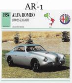 Ar1 autokaart alfa romeo 1900 ss zagato ( 1954 ), Ophalen of Verzenden, Zo goed als nieuw
