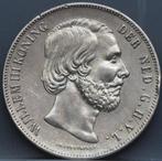 Zilveren rijksdaalder 1858 - 2 1/2 gulden 1858 - Willem 3, Koning Willem III, Verzenden, Zilver, Losse munt