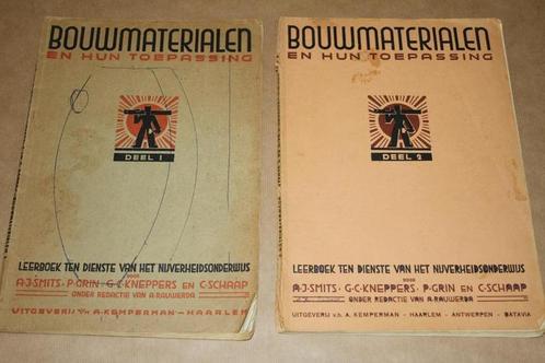 Bouwmaterialen en hun toepassing -  2 delen - 1947 !!, Boeken, Techniek, Nieuw, Ophalen of Verzenden