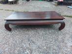 Teakhouten opiumtafel 80x160x41cm, Huis en Inrichting, Tafels | Salontafels, Ophalen, Gebruikt, Rechthoekig, Minder dan 50 cm