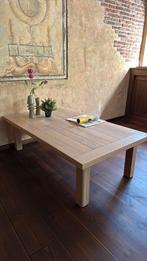 Salon tafel, Ophalen, 100 tot 150 cm, Eikenhout, 50 tot 100 cm