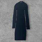 Vanilia Black 100% Merino Wool Ribbed Midi Dress Size EU 36, Kleding | Dames, Ophalen of Verzenden, Zo goed als nieuw, Maat 36 (S)