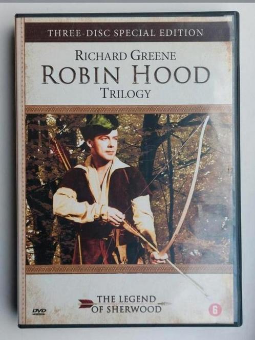 Robin Hood Trilogy dvd (3-disc)(Richard Greene), Cd's en Dvd's, Dvd's | Klassiekers, Zo goed als nieuw, Actie en Avontuur, Vanaf 6 jaar