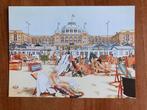 Kurhaus Scheveningen. Gouache 1984. Henny Gusta., Verzamelen, Zuid-Holland, Ongelopen, Ophalen of Verzenden, 1980 tot heden