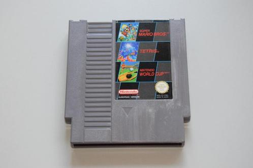 Nintendo NES : Super Mario Bros / Tetris / World Cup, Spelcomputers en Games, Games | Nintendo NES, Gebruikt, Overige genres, 3 spelers of meer