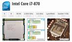 Te Koop CPU Intel Core i7 (870), Computers en Software, Processors, 4-core, Zo goed als nieuw, Intel Core i7, 2 tot 3 Ghz