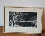 Hollands landschap tekening scratchboard (scraperboard), Antiek en Kunst, Ophalen