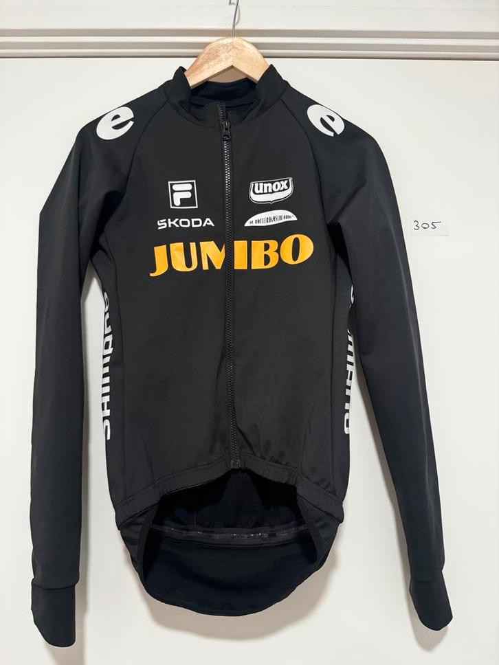 Jumbo Visma Gabba Jack Regenjas Maat M, Fietsen en Brommers, Fietsaccessoires | Fietskleding, Zo goed als nieuw, Heren, Bovenkleding