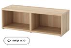 Ikea Besta basiselement 120x38 walnoot kleur 2 stuks, Huis en Inrichting, Kasten | Wandmeubels, Ophalen, 25 tot 50 cm, Minder dan 150 cm