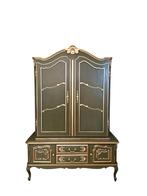 Queen Anne groen en goud kast/ woonkamer kast, Huis en Inrichting, Kasten | Vitrinekasten, Verzenden, Mina Donyavi Art Gallery