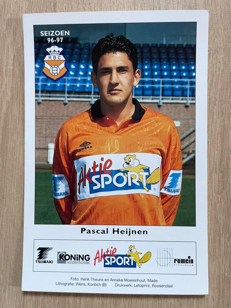 Fotokaart Pascal Heijnen (RBC)., Ophalen of Verzenden, Nieuw, Spelerskaart