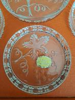 Vintage onderzetters Walther glas als nieuw in doos, Antiek en Kunst, Ophalen of Verzenden